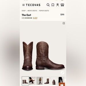Tecovas The Earl Brown Roper Boots